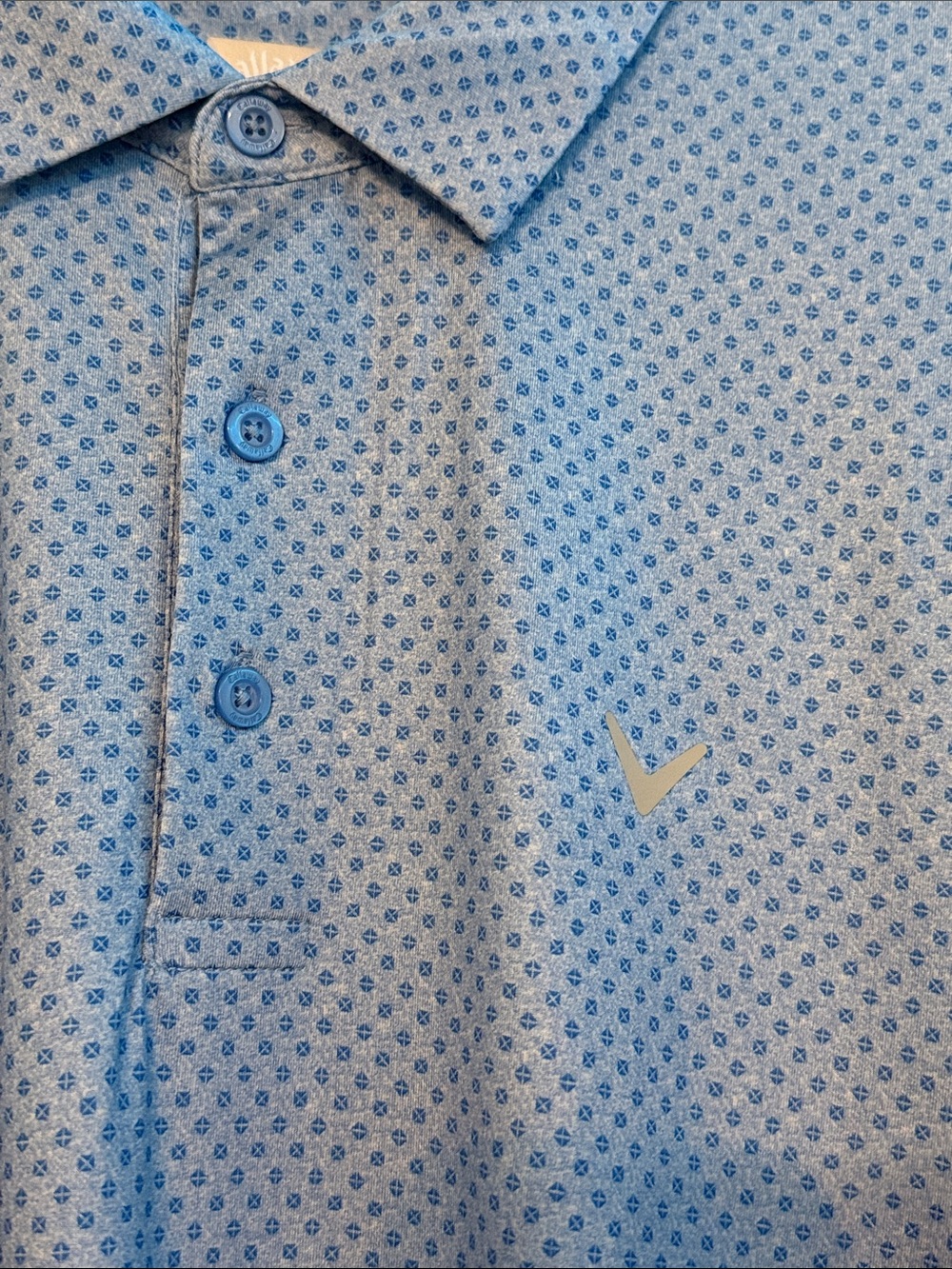Callaway Men’s Bright Blue & Light Blue Polo Duo - Picture 7 of 11